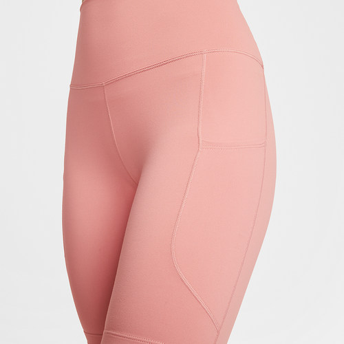 Nike/耐克正品One女士高腰口袋骑行经典运动休闲短裤FZ6759-685 - 图1