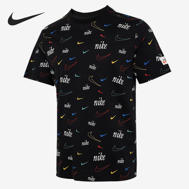 Nike/耐克官方正品 TEE SWOOSH 男子休闲短袖运动T恤 DJ1392-010 - 图1