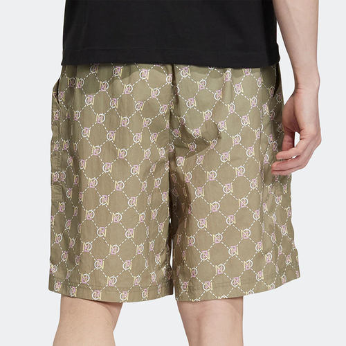 Adidas/阿迪达斯官方正品男女舒适透气梭织休闲运动短裤 HM2033 - 图0