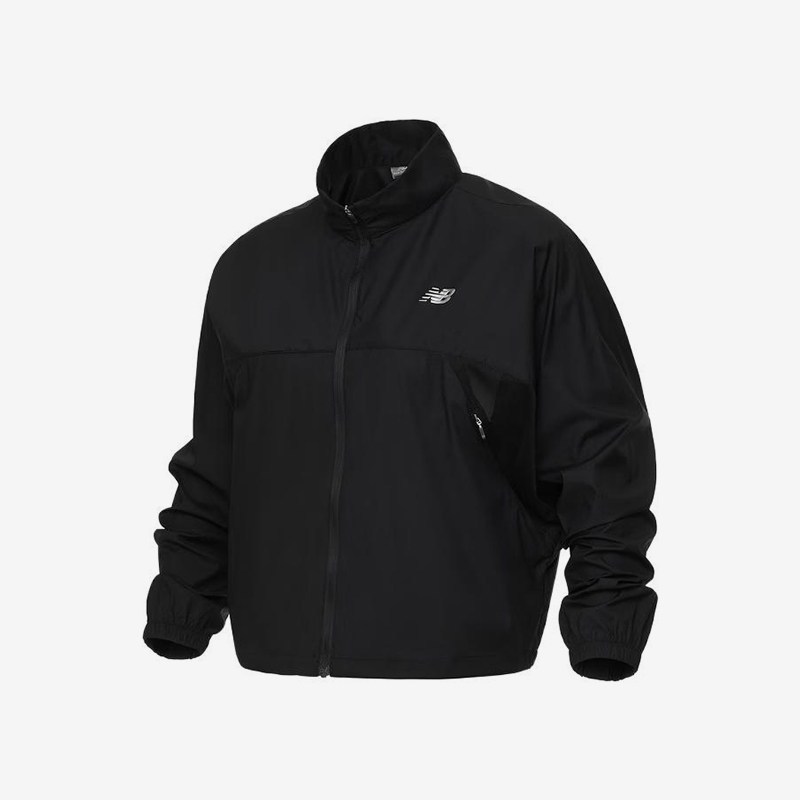 New Balance/NB正品新款女士训练宽松拉链夹克外套5AD24532-BK - 图1