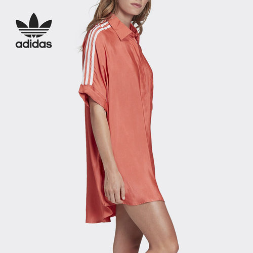 Adidas/阿迪达斯正品 SATIN DRESS 三叶草女子连衣裙 FM2618 - 图2