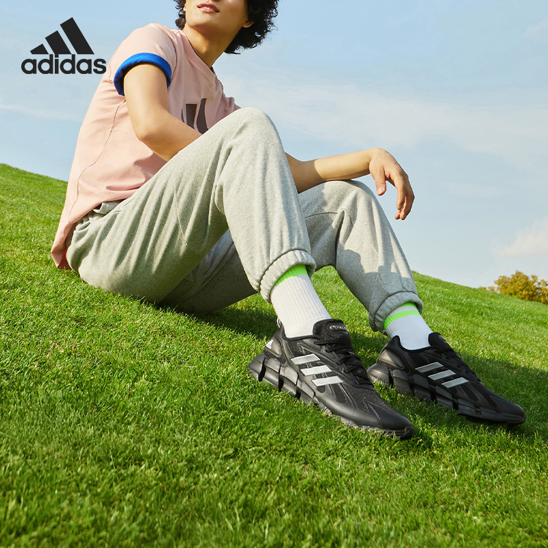 Adidas/阿迪达斯官方正品男子舒适休闲低帮耐磨运动跑步鞋 GZ0662 - 图1