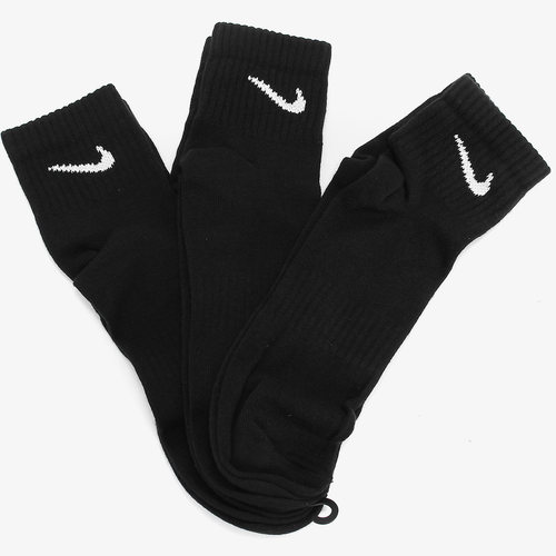 Nike/耐克官方正品男女舒适运动跑步透气中筒袜三双装SX7677-010-图1