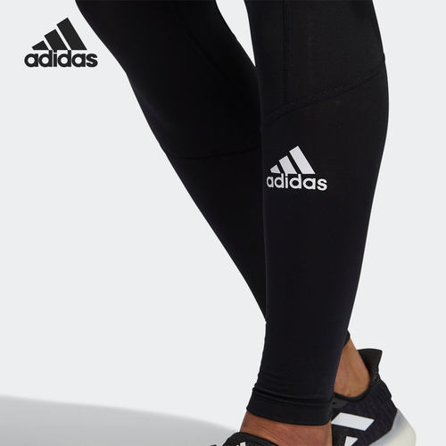 Adidas/阿迪达斯正品当季新款男子休闲训练运动紧身裤 GM5036 - 图2