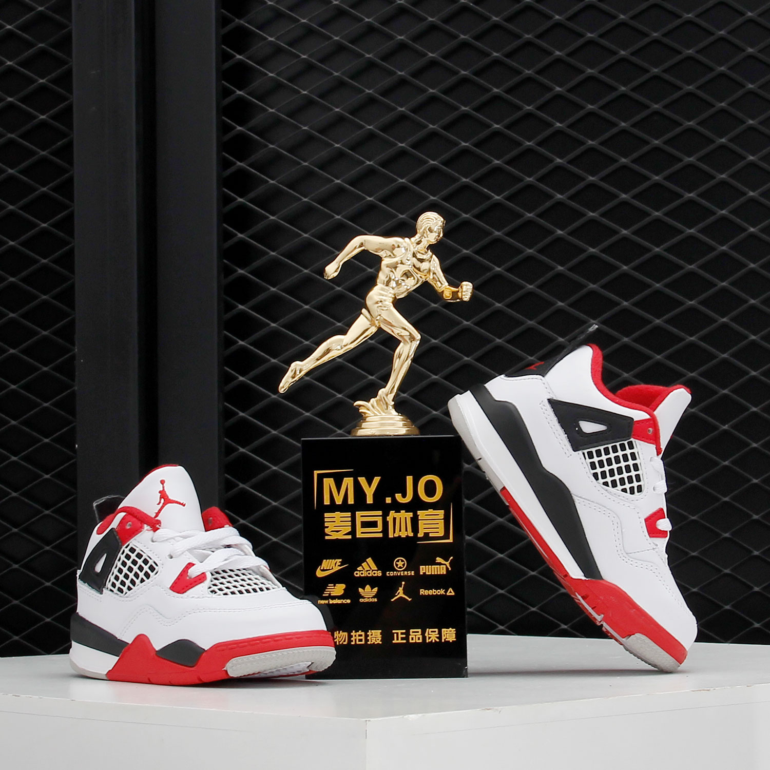 Nike/耐克正品 JORDAN 4 RETRO (TD) AJ4复刻婴童运动童鞋BQ7670 - 图2