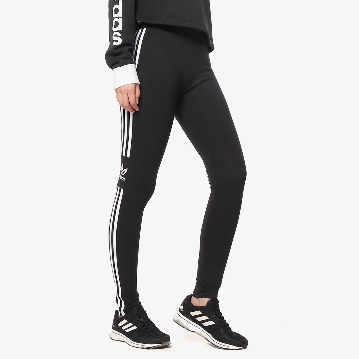 Adidas/阿迪达斯正品 TREFOIL TIGHT 女子健身运动紧身长裤DV2636 - 图2