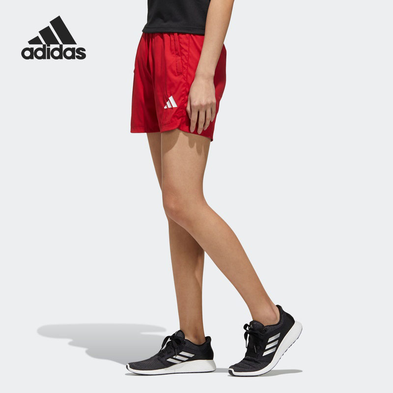 Adidas/阿迪达斯官方正品休闲女子时尚潮流运动跑步短裤 GK8742 - 图0