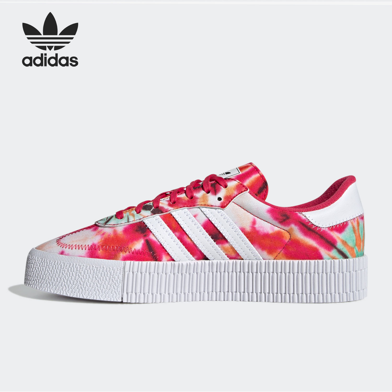 Adidas/阿迪达斯正品三叶草 SAMBAROSE W 女子运动休闲板鞋GX2893 - 图0