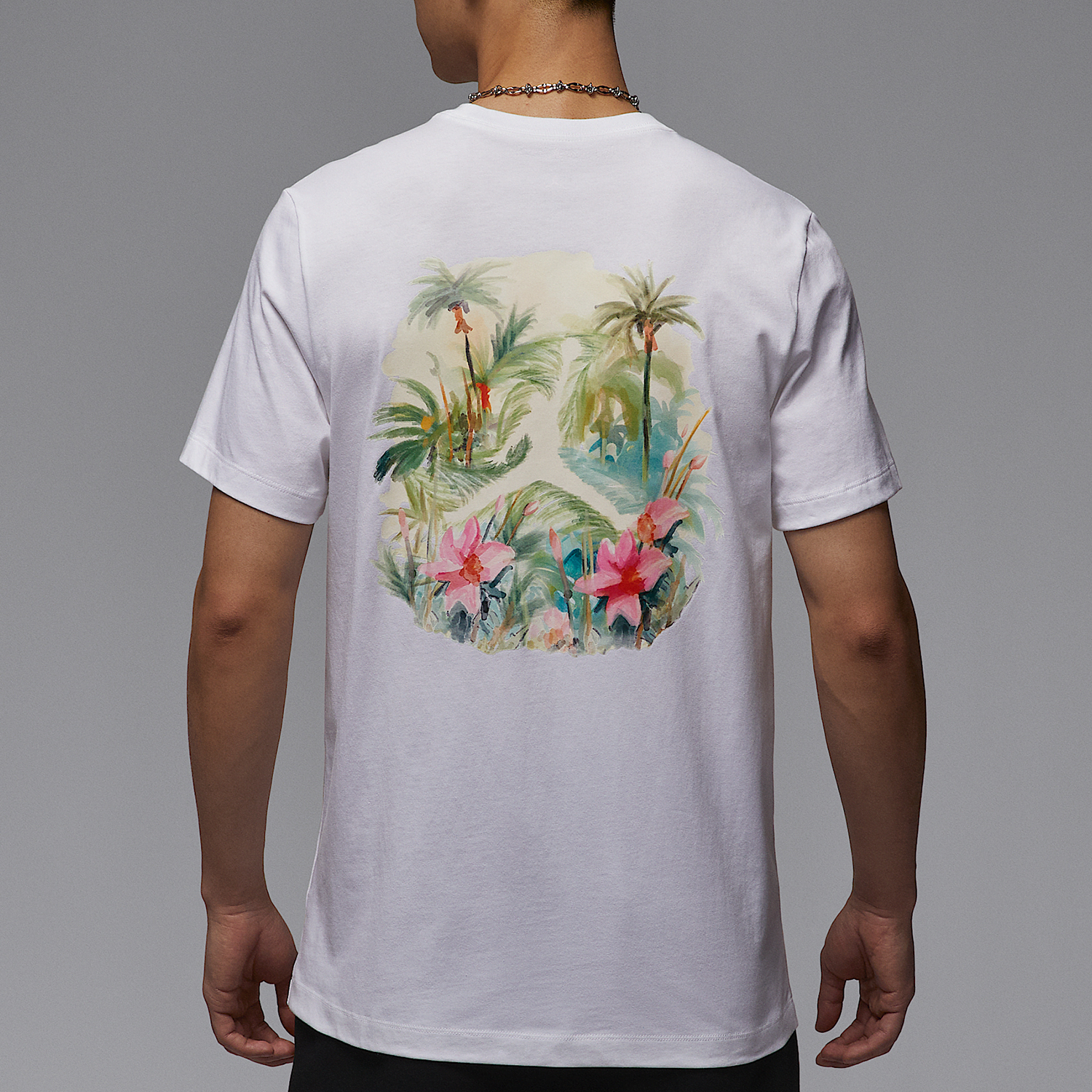 Nike/耐克正品夏季新款JORDAN男士简约经典圆领短袖IB7521-100 - 图0