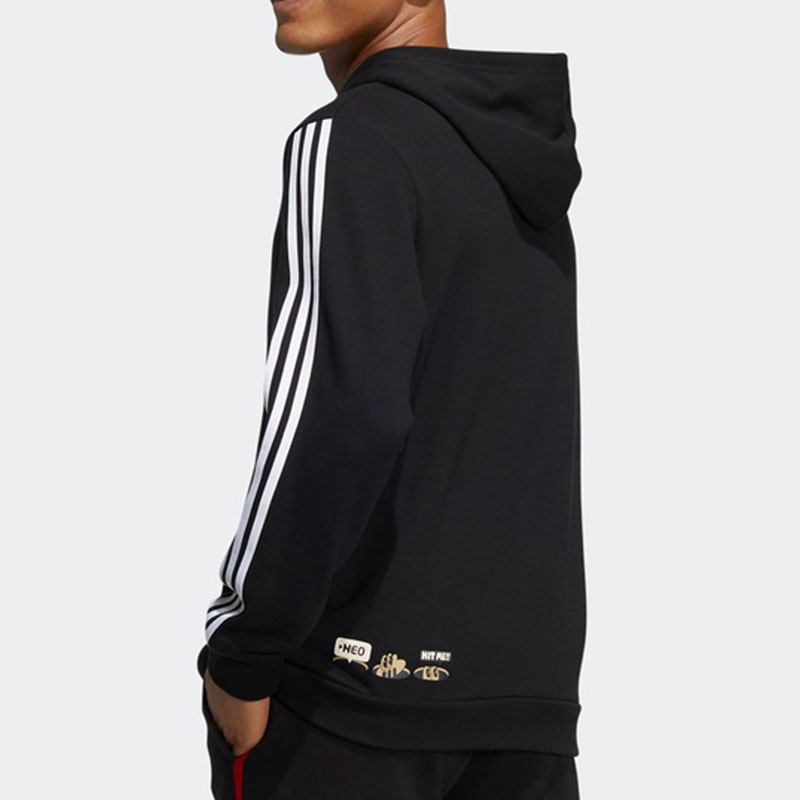 Adidas/阿迪达斯正品NEO M CN FIREYE HDY男子运动套头卫衣HA2251 - 图1