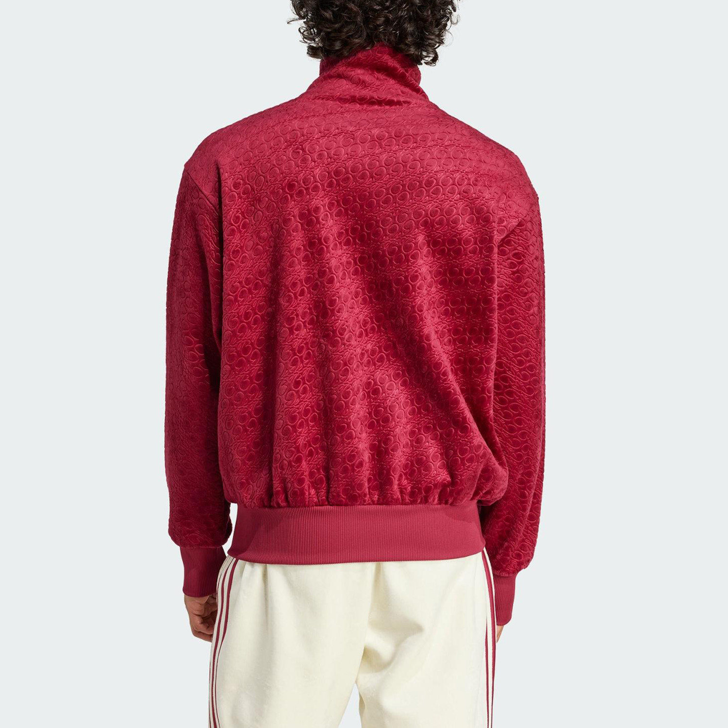 Adidas/阿迪达斯正品三叶草男士丝绒拉链足球时尚运动外套JV9271,淘宝优惠券,粉丝福利购,淘宝优惠卷