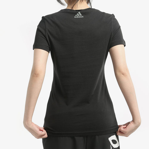 Adidas/阿迪达斯正品当季新款 女子运动圆领休闲短袖T恤 CD1978 - 图1