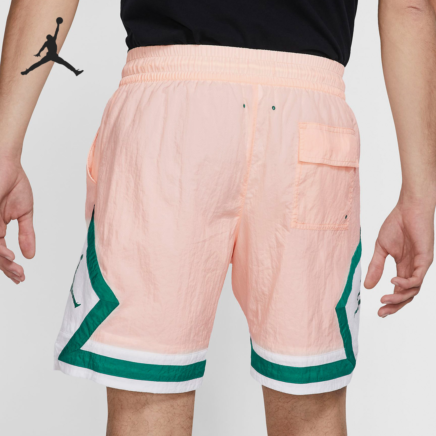 Nike/耐克正品 JORDAN DIAMOND POOLSIDE 男子休闲运动短裤AO2837 - 图1