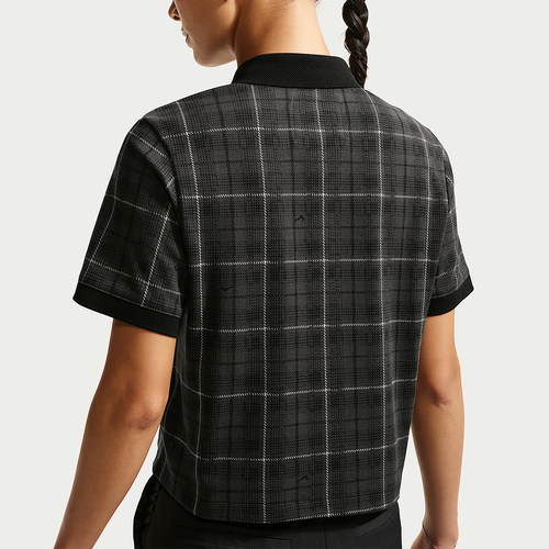 Nike/耐克官方正品AS W NK DF FF PLAID女士短袖Polo衫IO0351-010 - 图0