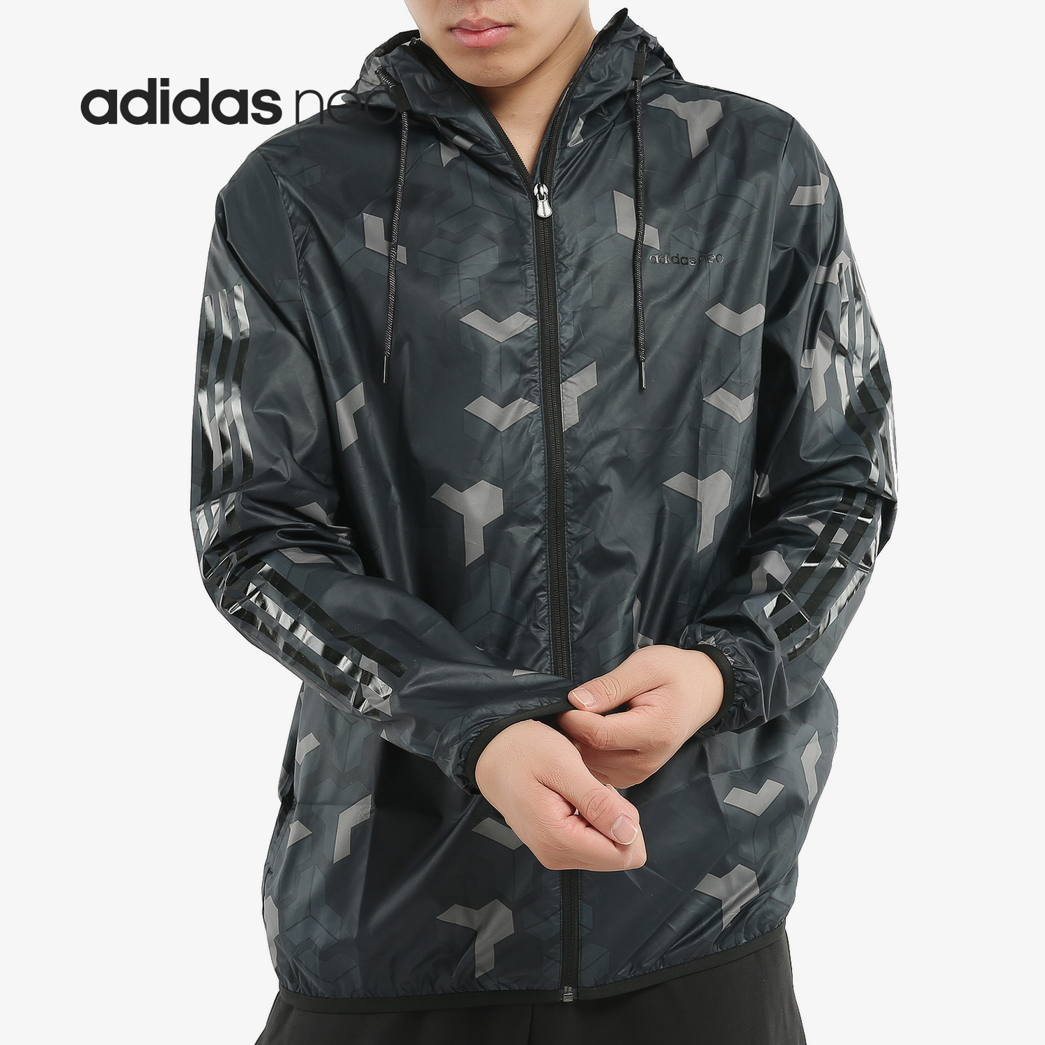 Adidas/阿迪达斯正品 M CS BR WB 2 男子休闲运动夹克外套DM2156 - 图2