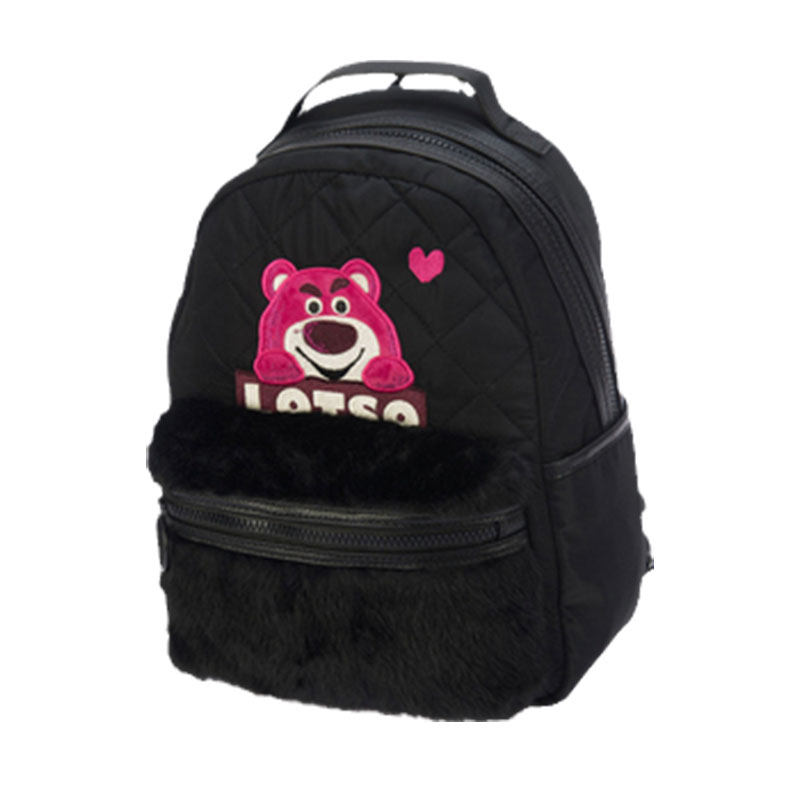 Li Ning Strawberry Bear Backpack Cartoon Pattern Men's and Women's Fashionable Sports and Leisure Backpack ABSR202