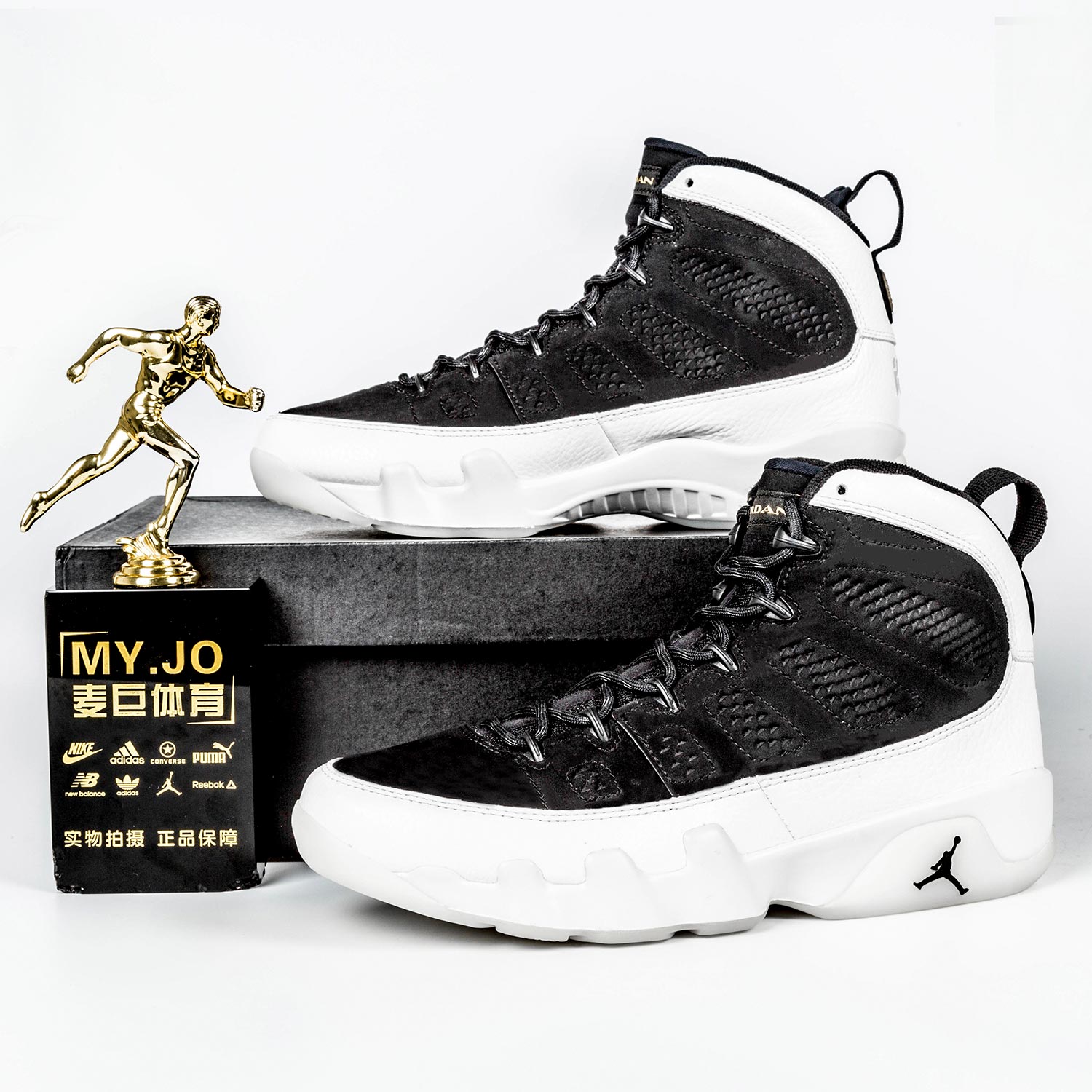 Nike/耐克正品AIR JORDAN 9 LA AJ9洛杉矶全明星男篮球鞋302370-图2