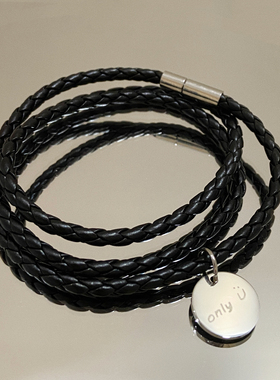 samyu周书逸杨宇腾同款黑色手绳