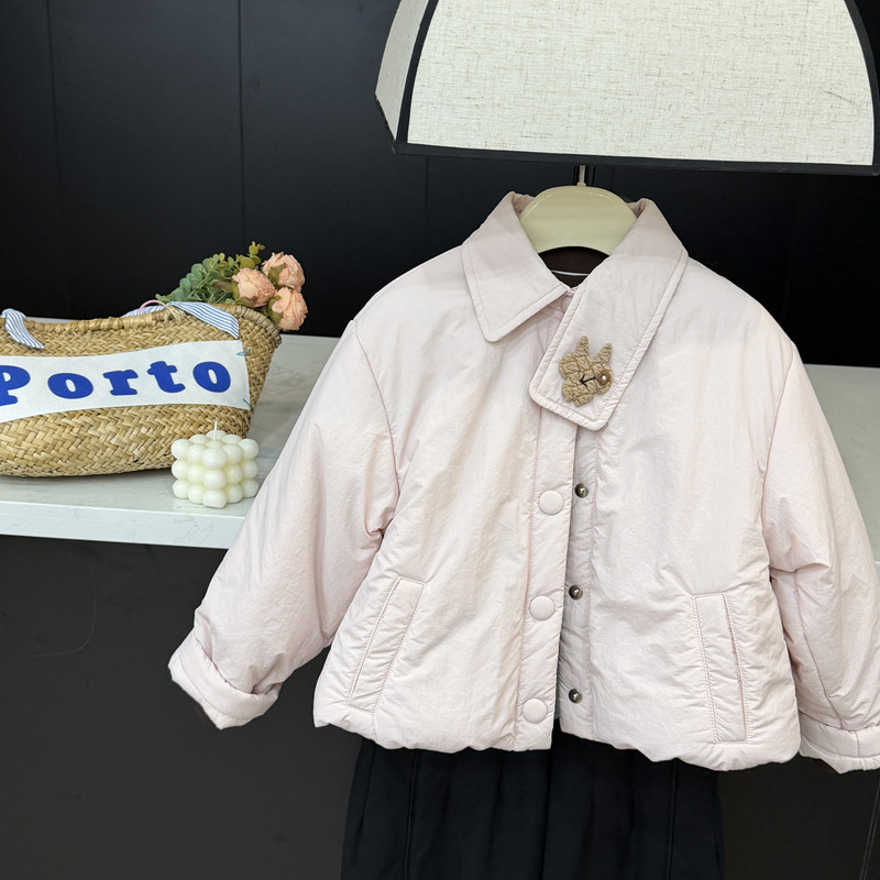 leomama女童外套冬装公仔棉服2025新款洋气儿童秋冬款时髦夹棉衣,淘宝优惠券,粉丝福利购,淘宝优惠卷