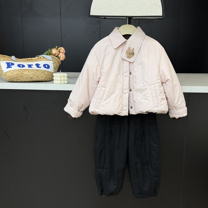 leomama女童外套冬装公仔棉服2025新款洋气儿童秋冬款时髦夹棉衣,淘宝优惠券,粉丝福利购,淘宝优惠卷