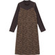 DM100 base printed corduroy fake two-piece skirt