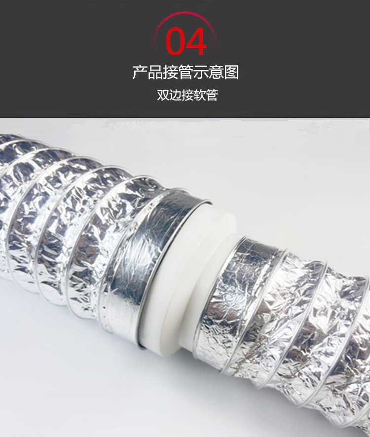 排风管转换接头pvc110-150烟管变径器大小头转换器抽油烟机变径圈-图3