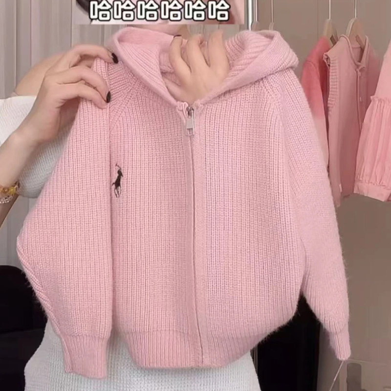 女童毛衣秋冬季针织衫儿童初冬外穿时髦多巴胺百搭冬装连帽衫外套,淘宝优惠券,粉丝福利购,淘宝优惠卷