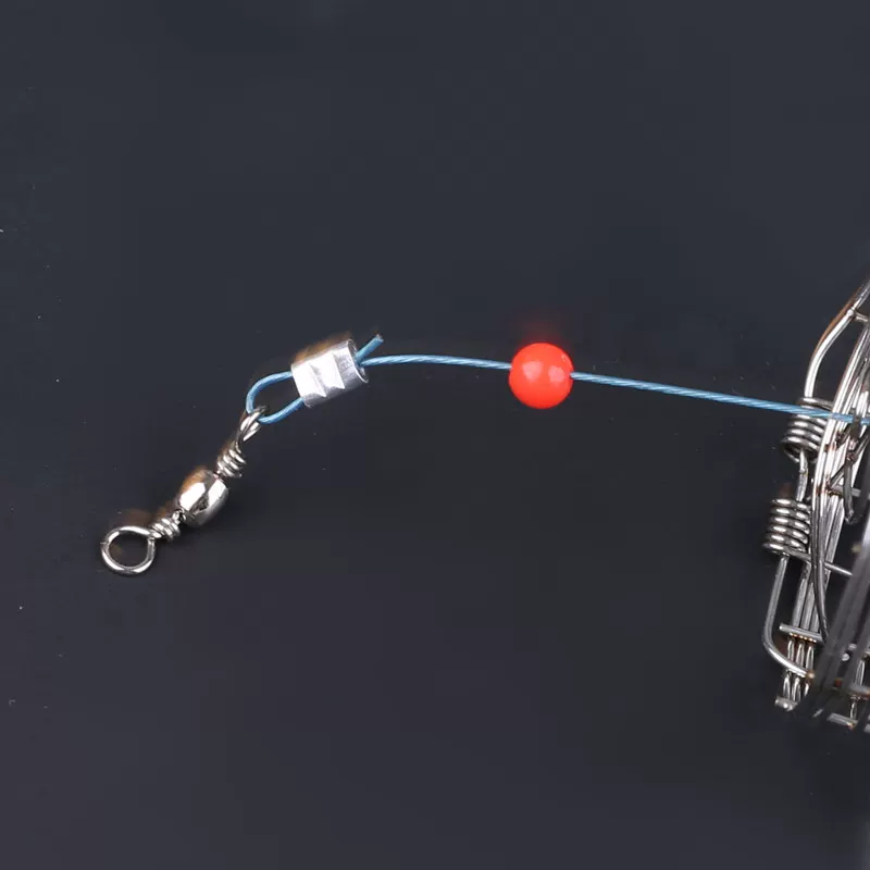 Automatic rings stainless steel, blue crab