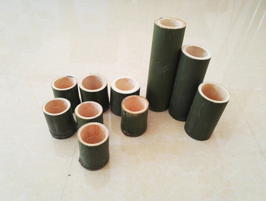 定制新鲜竹筒粽子用竹筒 天然家用竹筒饭蒸筒 现砍做烧烤竹筒餐具