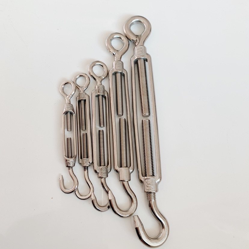 304不锈钢开体花蓝螺丝拉紧器收紧器链条晾衣绳花篮螺丝紧绳器,淘宝优惠券,粉丝福利购,淘宝优惠卷