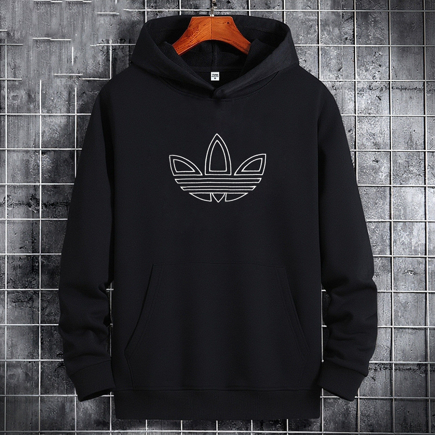 阿迪达斯三叶草卫衣男冬季新款篮球运动服连帽衫纯棉宽松黑色外套,淘宝优惠券,粉丝福利购,淘宝优惠卷