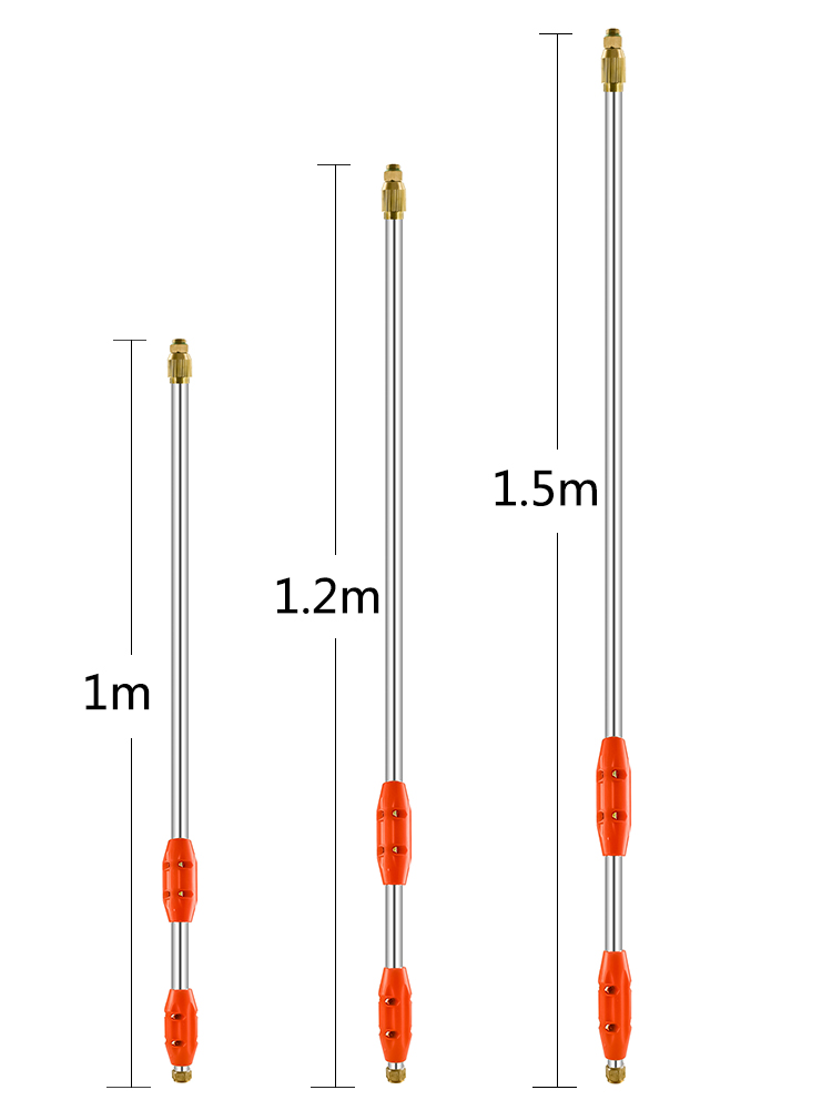 特惠包邮农用喷雾器喷杆不锈钢加厚长枪杆电动机动耐高压伸缩喷杆 - 图1