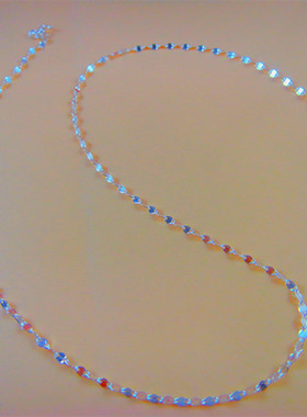 足银项链孔雀链女锁骨链新款