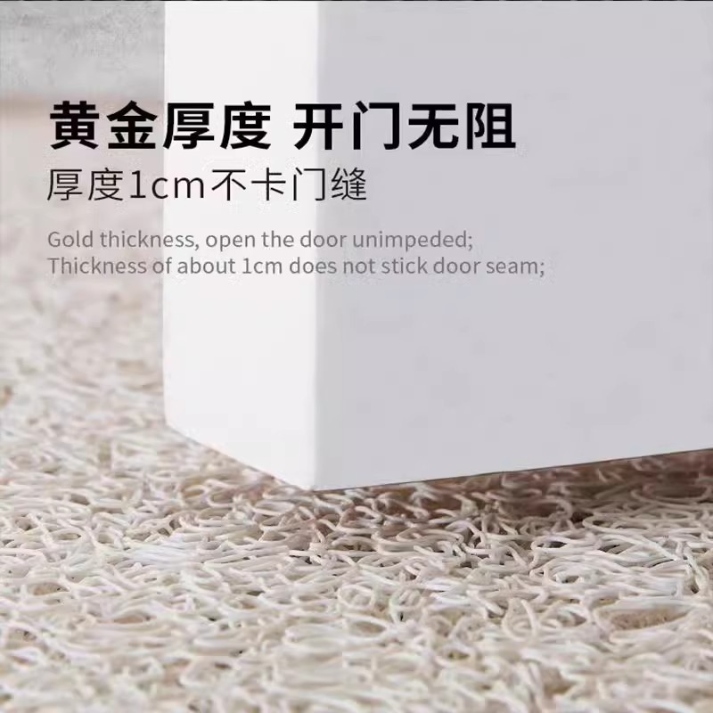 入户门地垫腊肠小狗丝圈家用可裁剪防滑蹭灰进门玄关脚垫卡通ins - 图2