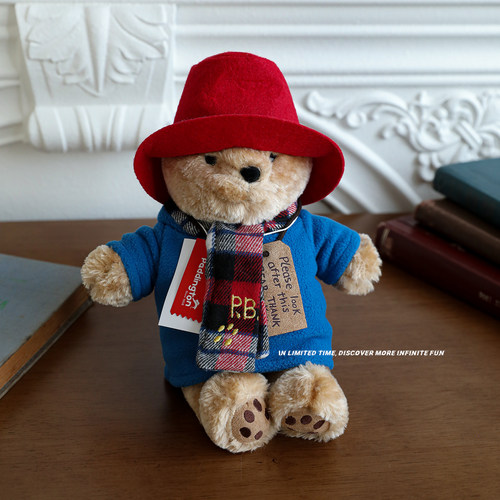 英国帕丁顿熊paddington小红帽电影原版大号毛绒玩偶包包挂件礼物 - 图2