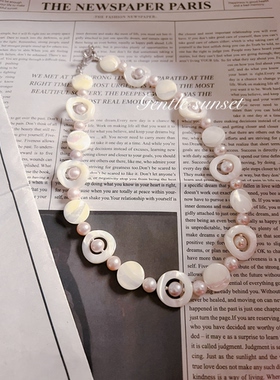 原创设计波西米亚贝壳混搭项链