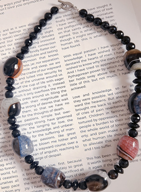 天然水晶玛瑙项链女小众设计