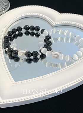 EDAN足银小熊情侣ins高级感手链