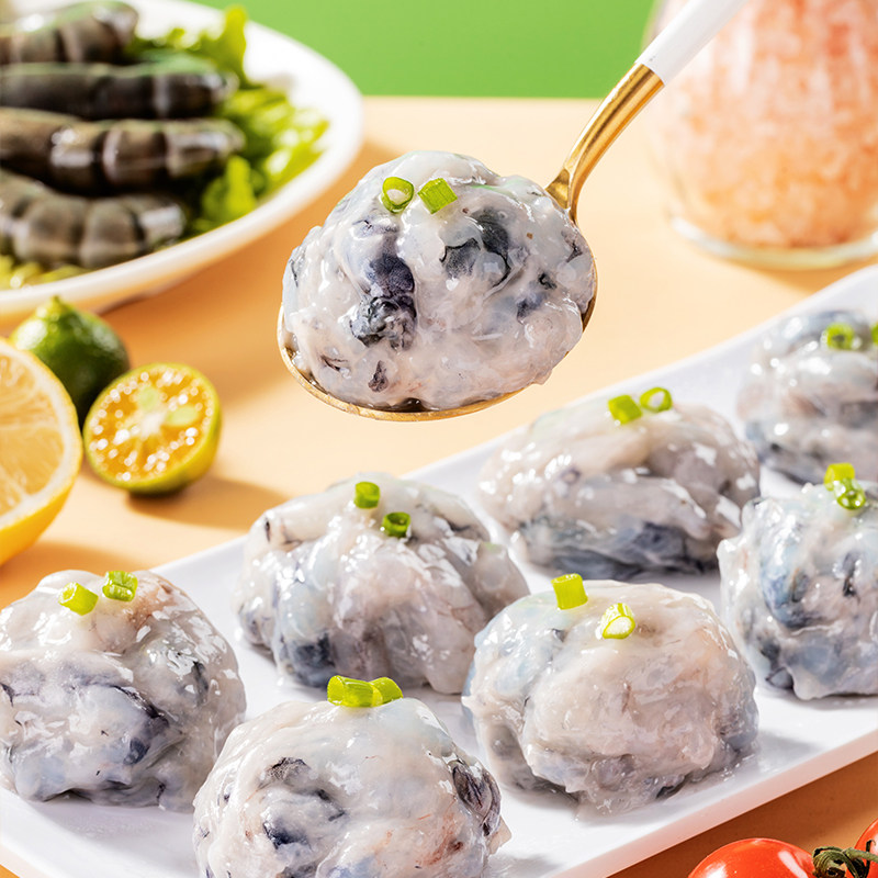 整箱安井黑虎虾滑100g煮汤火锅麻辣烫半成品食材冷冻虾仁虾肉虾球,淘宝优惠券,粉丝福利购,淘宝优惠卷