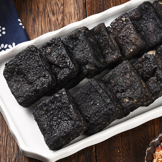 老长沙臭豆腐半成品12片带料汁湖南油炸小吃酒店饭店半成品食材