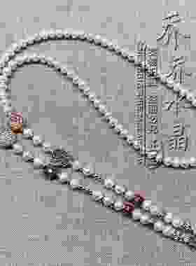 天然珍珠百搭毛衣项链金色银色泰国佛牌唐卡挂链 可订做其他款式