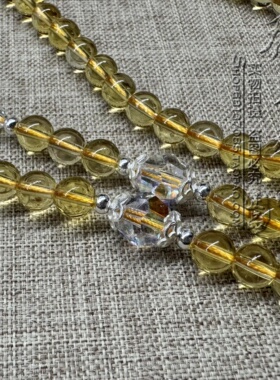 黄水晶唐卡毛衣项链S925纯银泰银配件泰国佛牌挂链可定做其他款式