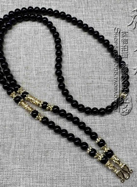 黑玛瑙其他款式毛衣项链可定制