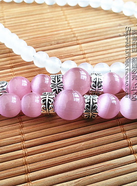 粉色项链泰国佛牌其他款式白玛瑙
