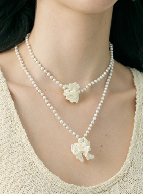 【SALE】衔竹系列 原创设计双层贝壳项链身体链个性项链不退不换