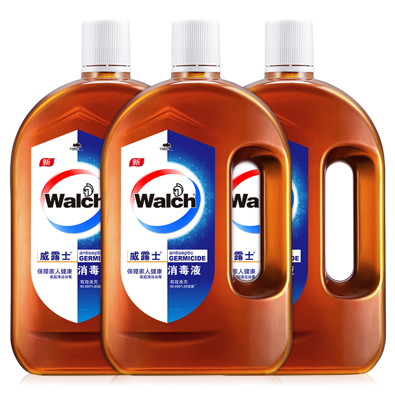 威莱官方旗舰店威露士消毒液1.6Lx3瓶家庭家居家用装除菌杀菌液宠物用品儿童衣物0