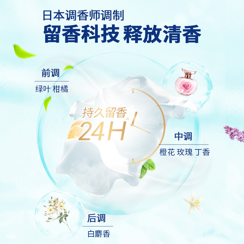 威莱官方旗舰店5折！菁华日本进口洗衣凝珠洗衣液洗衣球除菌12粒补充装多效合一3