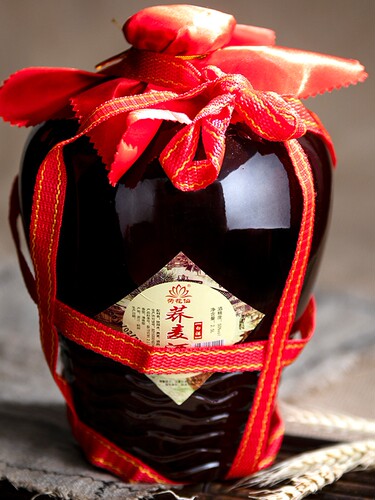 荞麦烧 荷花仙白酒原浆自酿纯荞麦酒50度五斤坛装清香型白酒 - 图2
