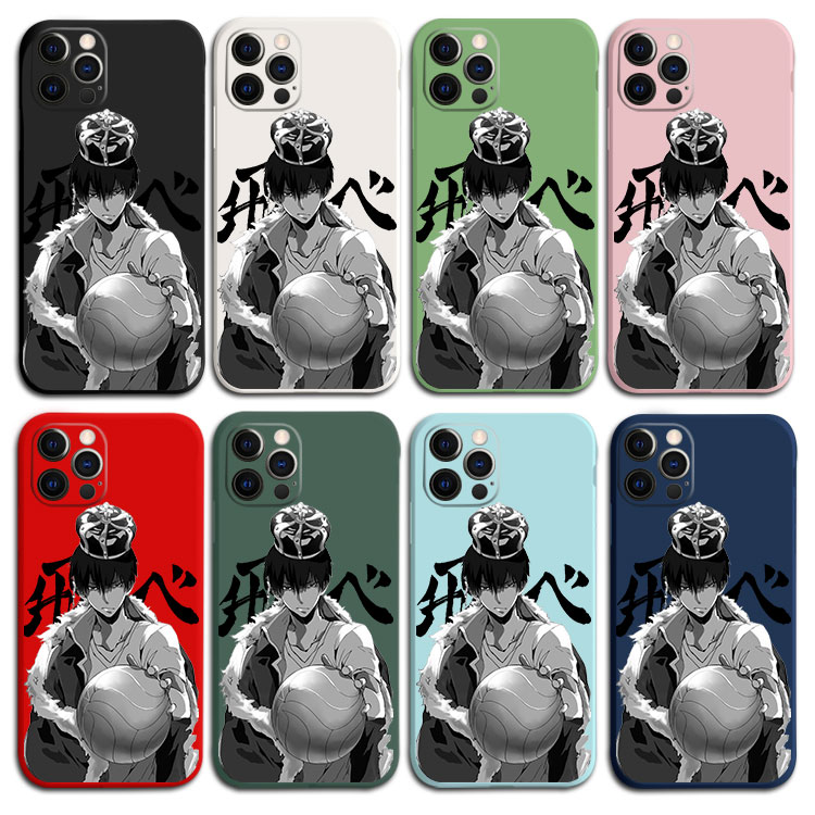 排球少年影山飞雄12色液态硅胶13手机壳11PRO适用苹果VIVOPPO华为 - 图1