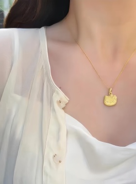 合金项链小猫kitty奢小众高级感锁骨链送女友生日礼物